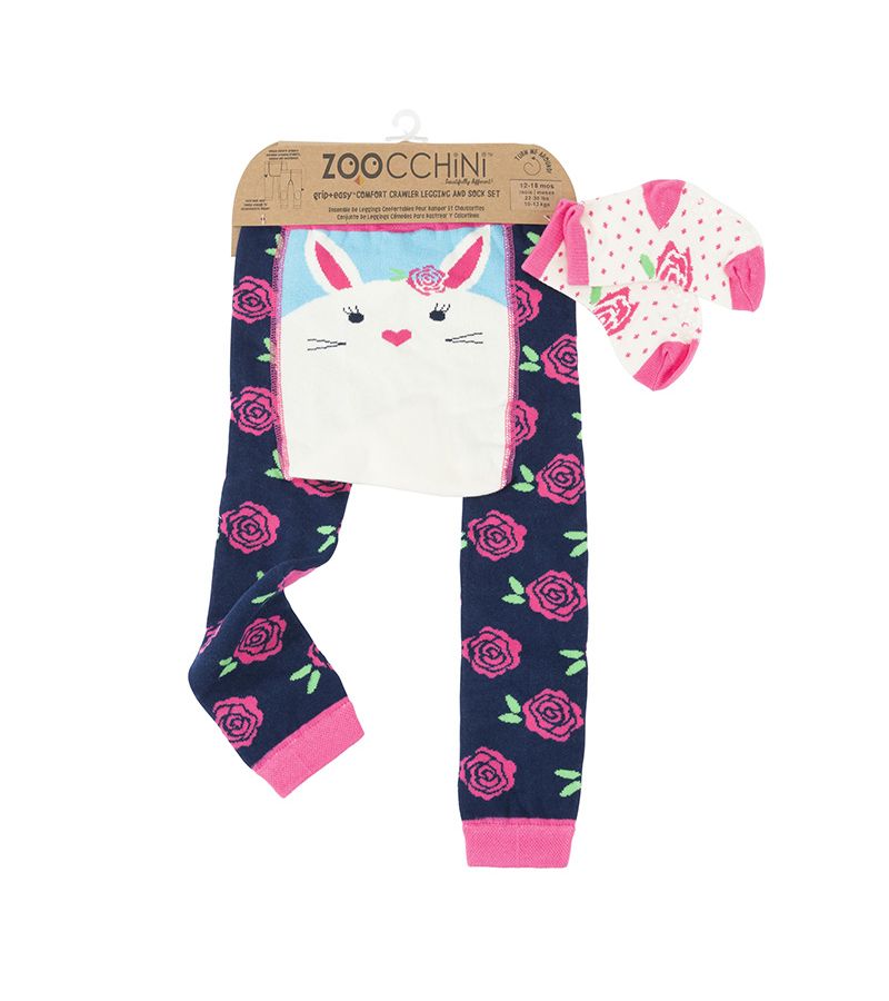 ZOOCCHINI Crawler Pants & Socks Set – Bella The Bunny