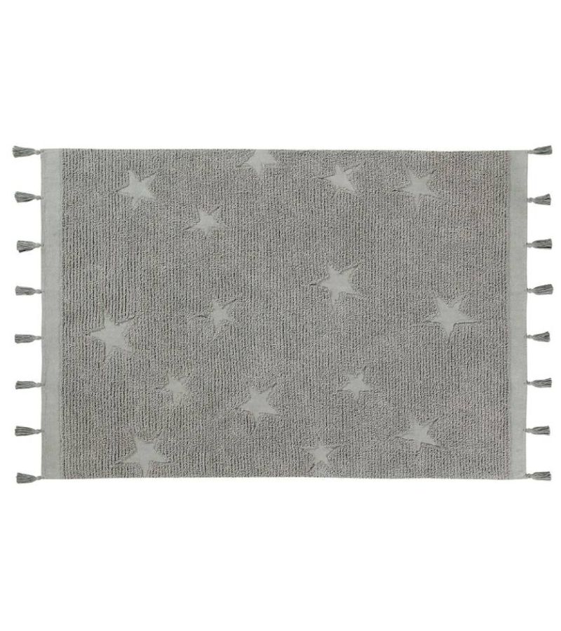 LORENA CANALS  Χαλί δωματίου Hippy Stars Grey 120 x 175 εκ LΟR-C-ΗΙ-SΤ-GRΕΥ
