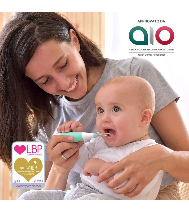 Ηλεκτρική Οδοντόβουρτσα 3m+ για μωρά και παιδιά NUVITA Sonic Clean & Care 1151B NU-IBOC0035