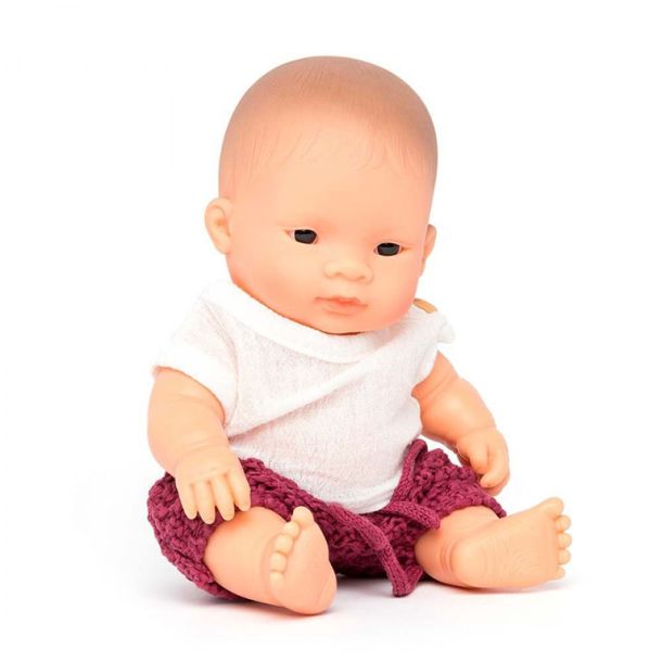 MINILAND Παιδική Κούκλα Με Ρούχα 21cm ME31345