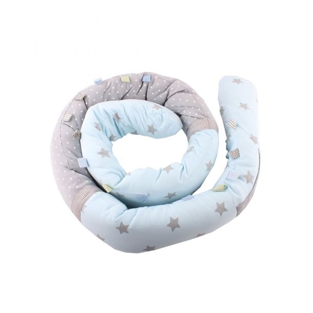 Προστατευτικό μαξιλάρι - μαξιλάρι θηλασμού ΜΙΝΕΝΕ Snuggly Snake Sniny Star Blue