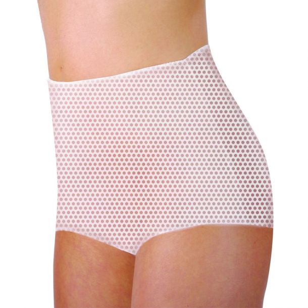 Εσώρουχo/κορσές λοχείας με δίχτυ BABYONO Mesh Panties, χρώμα λευκό