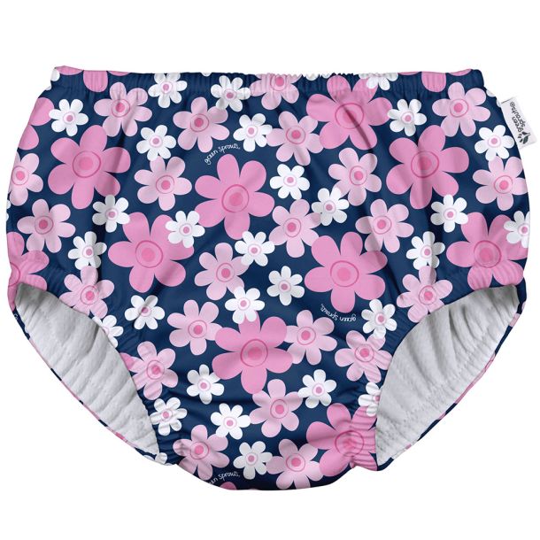 Μαγιό - πάνα GREEN SPROUTS Eco Pull-Up Swim Diaper Navy Blooms GS-721068-6109