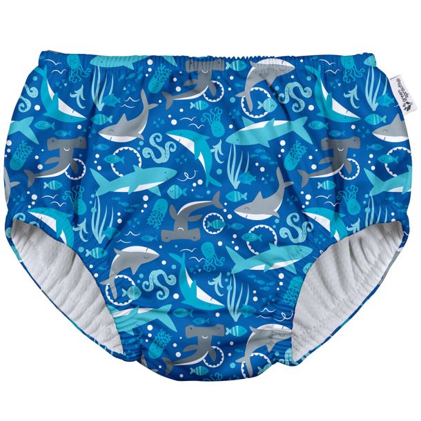 Μαγιό - πάνα GREEN SPROUTS Eco Pull-Up Swim Diaper Royal Blue Sharks GS-721068-650