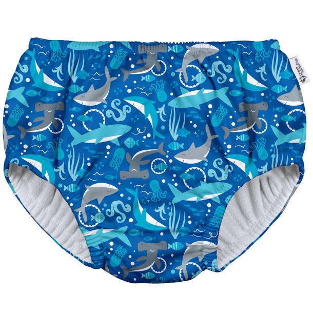 Μαγιό - πάνα GREEN SPROUTS Eco Pull-Up Swim Diaper Royal Blue Sharks GS-721068-650