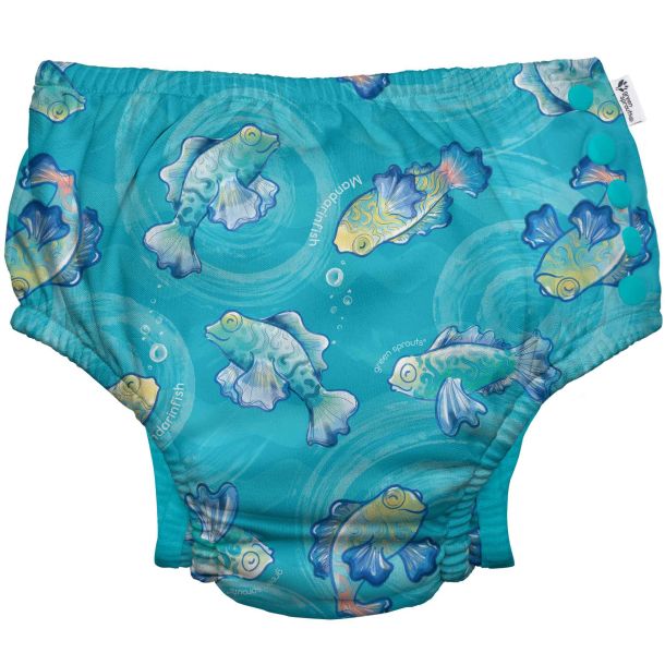 Μαγιό - πάνα GREEN SPROUTS Eco Snap Swim Diaper Aqua Mandarin Fish GS-701058-6027