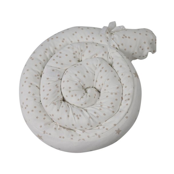 Προστατευτικό μαξιλάρι - μαξιλάρι θηλασμού ΜΙΝΕΝΕ Snuggly Snake Cotton Cream Stars