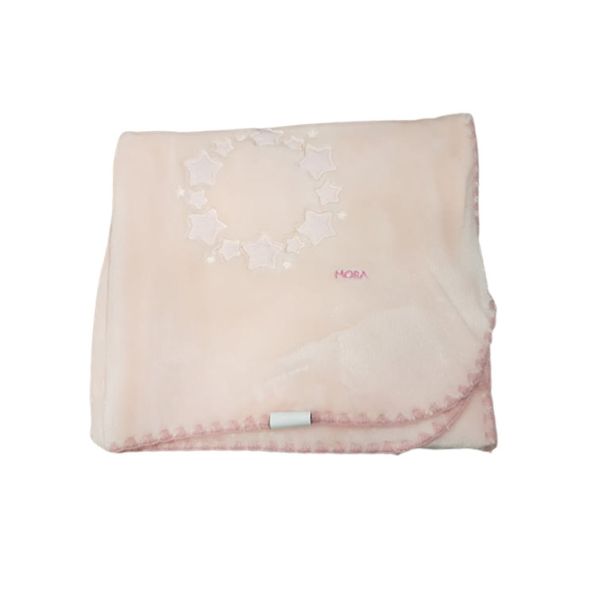 Κουβέρτα αγκαλιάς βελουτέ MORVEN Baby Luz Pink D48 80x110
