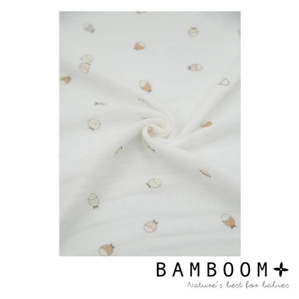 Μουσελίνα από οργανικό μπαμπού BAMBOOM Fishes 120x120cm 261242