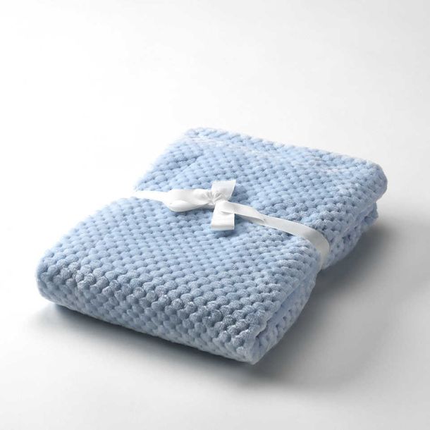 Κουβέρτα αγκαλιάς MORVEN Cocole G85 Βελουτέ, χρώμα μπλε 80x110