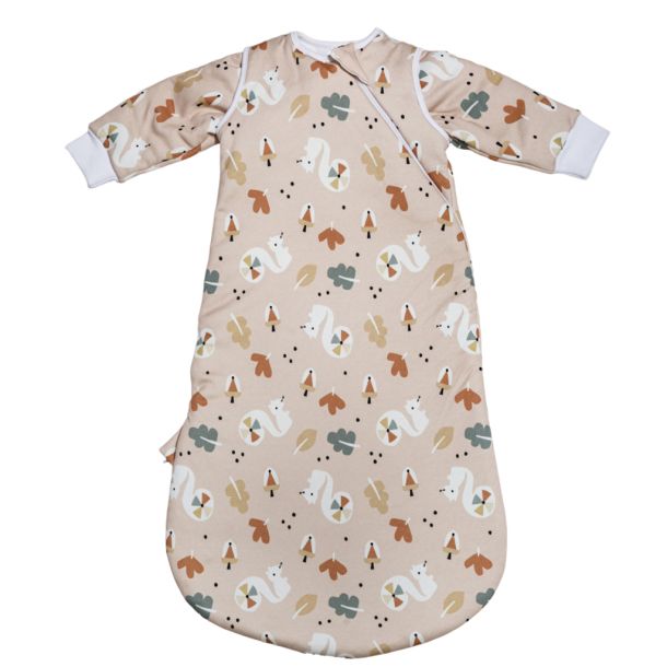 Υπνόσακος Φθινοπωρινός - Ανοιξιάτικος TENDER με αποσπώμενα μανίκια Marble 1 Tog Squirrel – Nude 2732-2