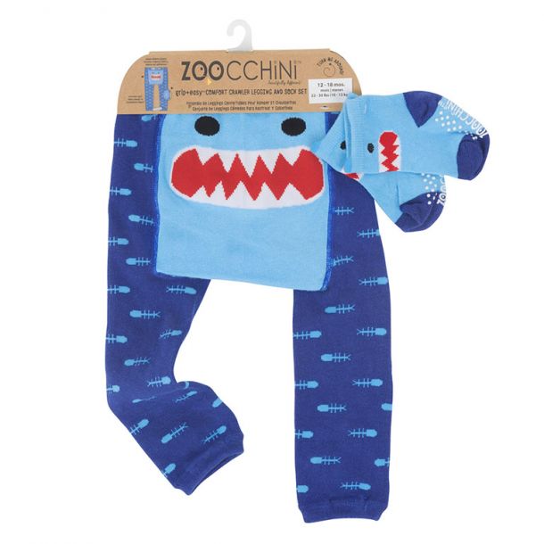 ZOOCCHINI Crawler Pants & Socks Set – Sherman The Shark