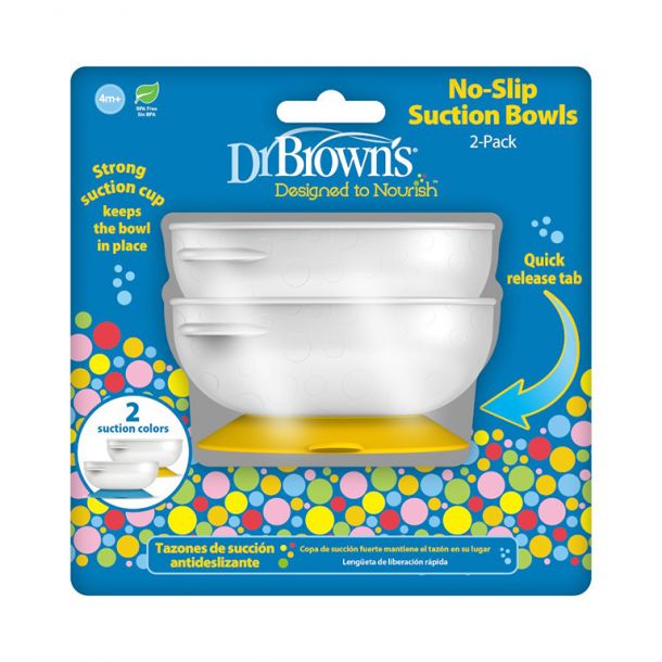 Dr Browns Μπολ Φαγητού με βεντούζα ( 2τμχ) TF019