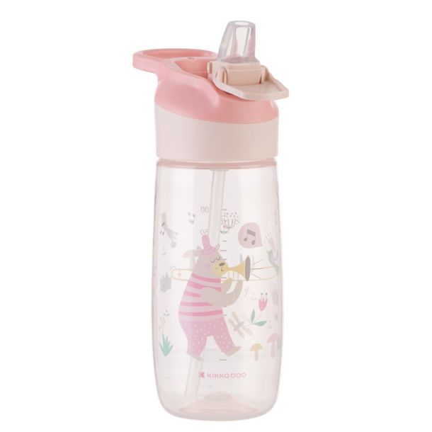 Παγούρι Με Στόμιο Σιλικόνης 12m+ KIKKABOO 450ml Music Fest Pink 31302030066