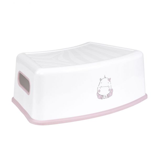 Σκαλοπατάκι Βοηθητικό KIKKABOO Hippo Pink 31405010002