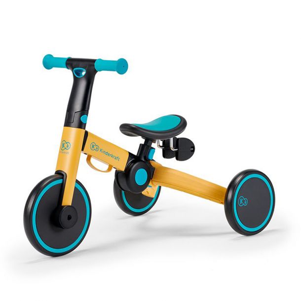 Πτυσσόμενο Τρίκυκλο Ποδήλατο KINDERKRAFT 4Trike Yellow Blue