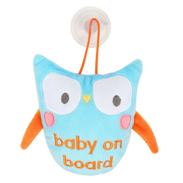 BABYWISE Προειδοποιητικό Σήμα Αυτοκινήτου Baby On Board Κουκουβάγια CC01-32