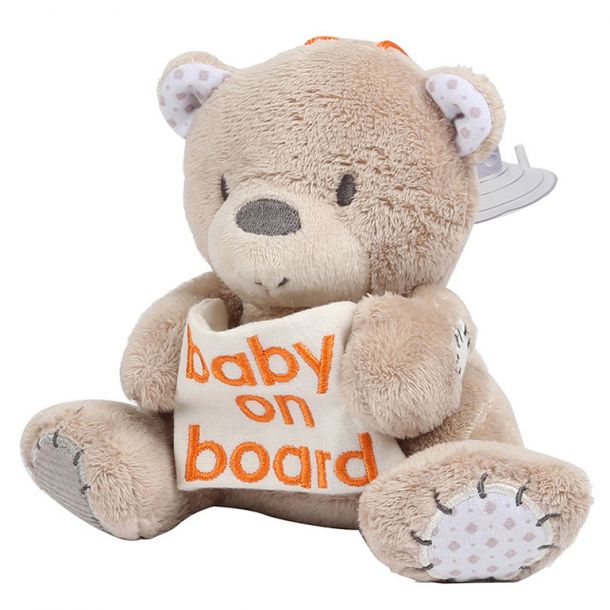 BABYWISE Προειδοποιητικό Σήμα Αυτοκινήτου Baby On Board Αρκουδάκι CC01-38