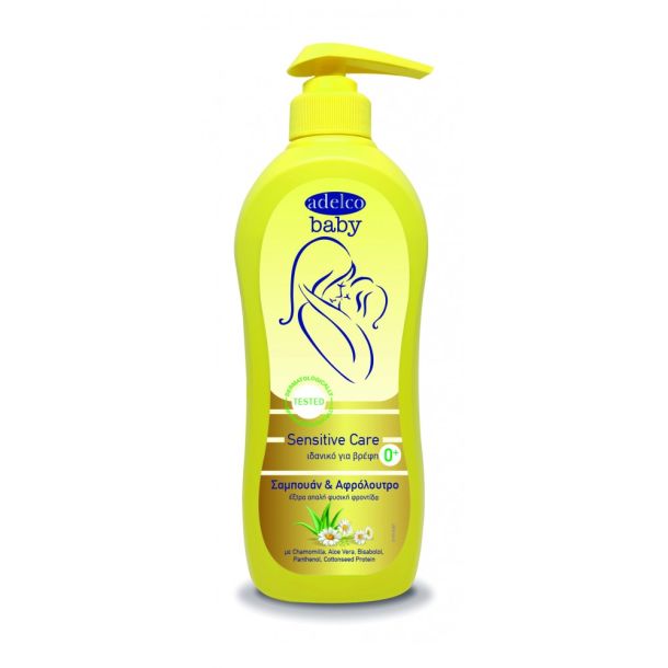 Sensitive Care Σαμπουάν & Αφρόλουτρο ADELCO BABY 750ml 32-01-2904