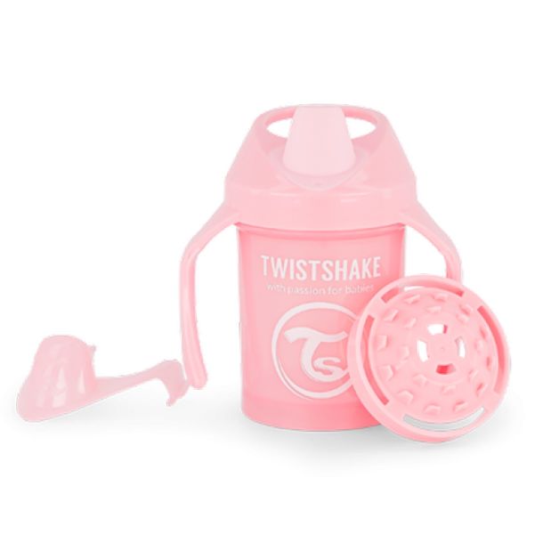 Εκπαιδευτικό κύπελλο Mini Cup 230ml 4+ Μηνών TWISTSHAKE Pastel Pink 32-08-78267