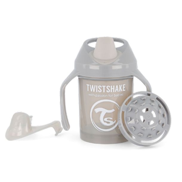 Εκπαιδευτικό κύπελλο Mini Cup 230ml 4+ Μηνών TWISTSHAKE Pastel Grey 32-08-78272