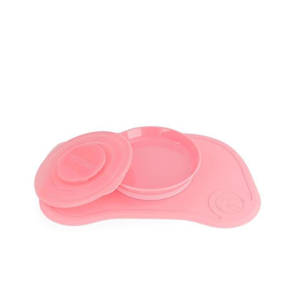 Σουπλά Click-Mat Mini Με Αποσπώμενο Πιάτο TWISTSHAKE Pastel Pink 32-08-78439