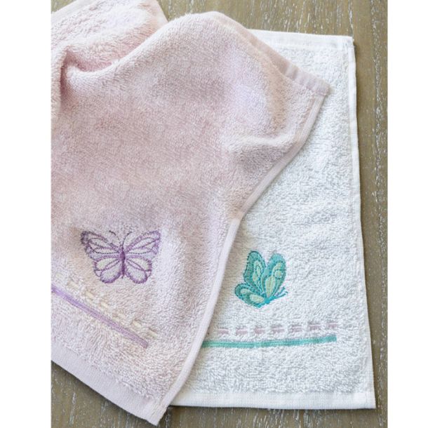 Βρεφικές Πετσέτες - Λαβέτες ώμου (Σετ 2τμχ) NIMA Butterflies 30x30 33699