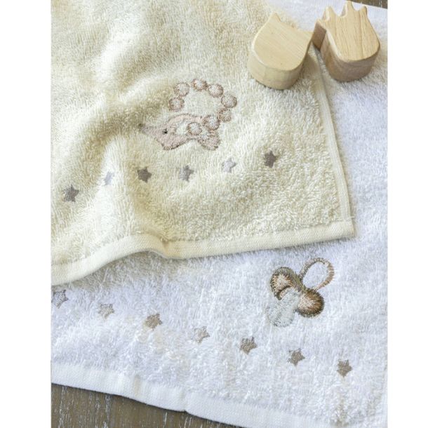 Βρεφικές Πετσέτες - Λαβέτες ώμου (Σετ 2τμχ) NIMA Welcome Baby 30x30 33700