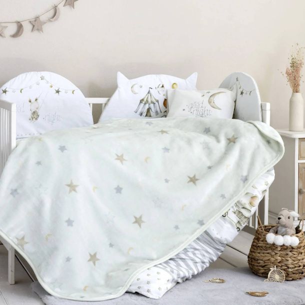 Βελουτέ Κουβέρτα Κούνιας NIMA Baby Circus 110x140 34010