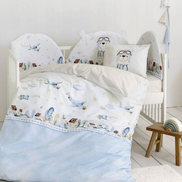 Κουβερλί κούνιας NIMA Boy\'s World 100x140 34359