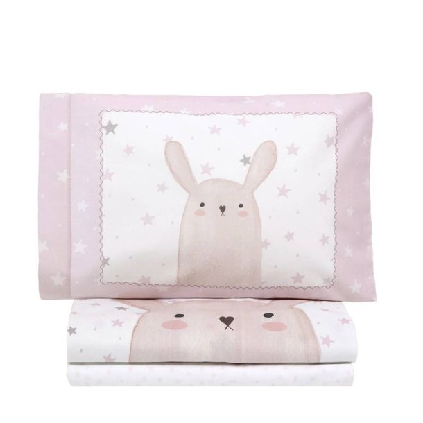 Σετ σεντόνια κούνιας 120x170 ΝΙΜΑ Lovely Bunny 34367