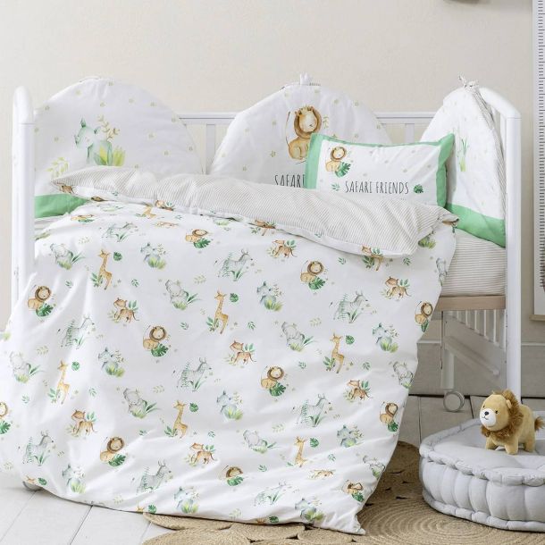 Κουβερλί κούνιας NIMA Safari Friends 100x140 34849