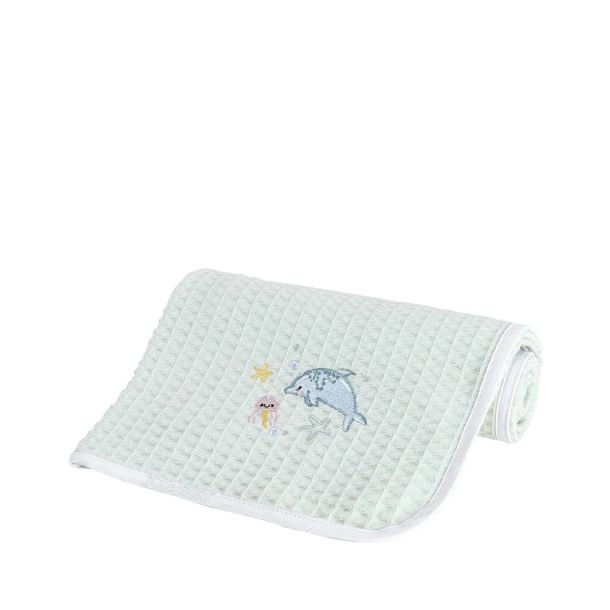 Κουβέρτα κούνιας πικέ NIMA Sea Love 34994 110x140