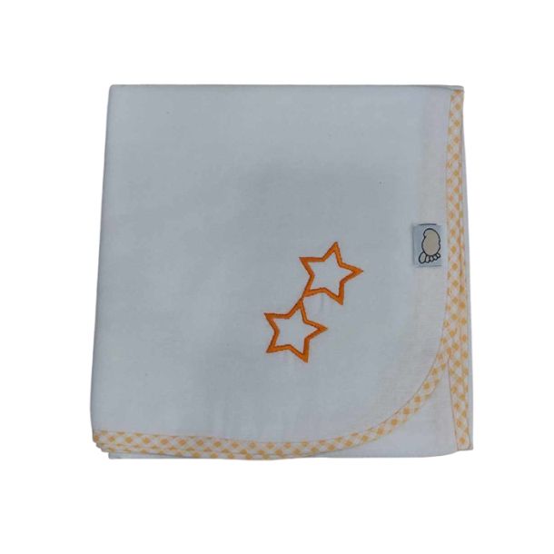 Πάνα αγκαλιάς FIGLIO BINO φανέλα με κέντημα Orange Stars 35-01 (80x80)