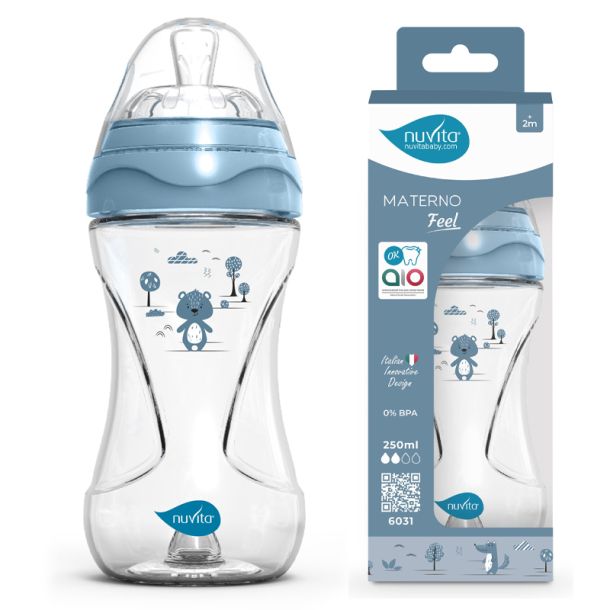 Μπιμπερό Πλαστικό Anticolic NUVITA 6031 Powder Blue 250 ml 2m+ NU-ALMB0064