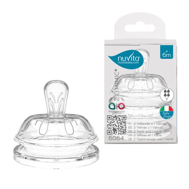 Θηλές σιλικόνης NUVITA Υ-cut 6m+ Flow Y 6064 NU-ALMB0013