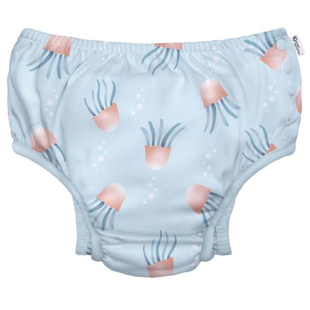 Μαγιό - πάνα GREEN SPROUTS Eco Snap Swim Diaper Light Blue Jellyfish GS-701058-6056