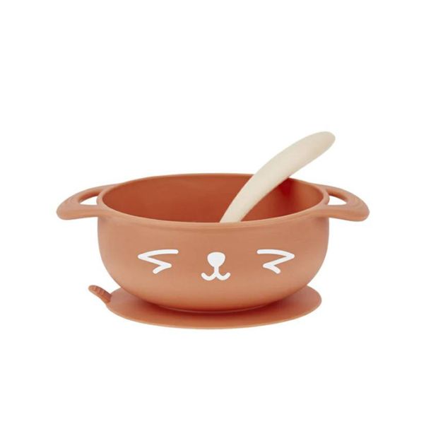 Σετ Σιλικόνης silicon bowl + spoon BABYMOOV Fox A005404