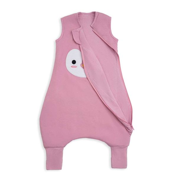 BABY BLISS Χειμωνιάτικος Υπνόσακος με πόδια BlissJump 2.5 tog Penguin Pink 6-18 μηνών BLISS-JMP-0004