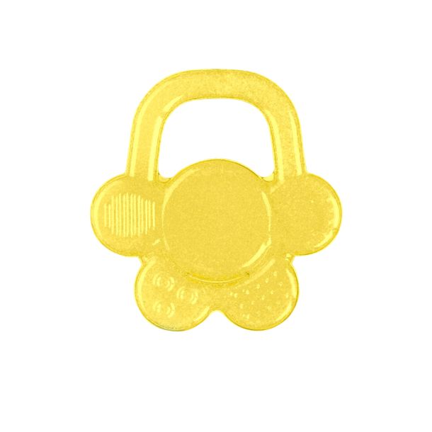 Μασητικό Ψυγείου Με Gel - Σχέδιο λουλουδάκι μικρό BabyOno Κίτρινο 3m+