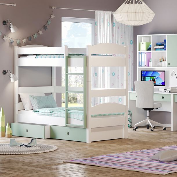 Loft Κουκέτα Μετατρεπόμενη CASABABY με Αποσπώμενη Σκάλα 100x204 cm ή 100x214 cm CK00002