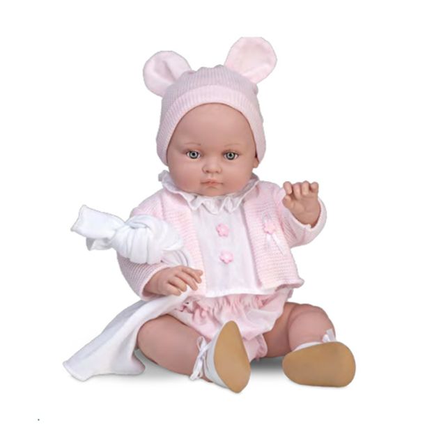 MAGIC BABY Κούκλα Alicia με Ροζ Ζακέτα 47εκ. MB46610
