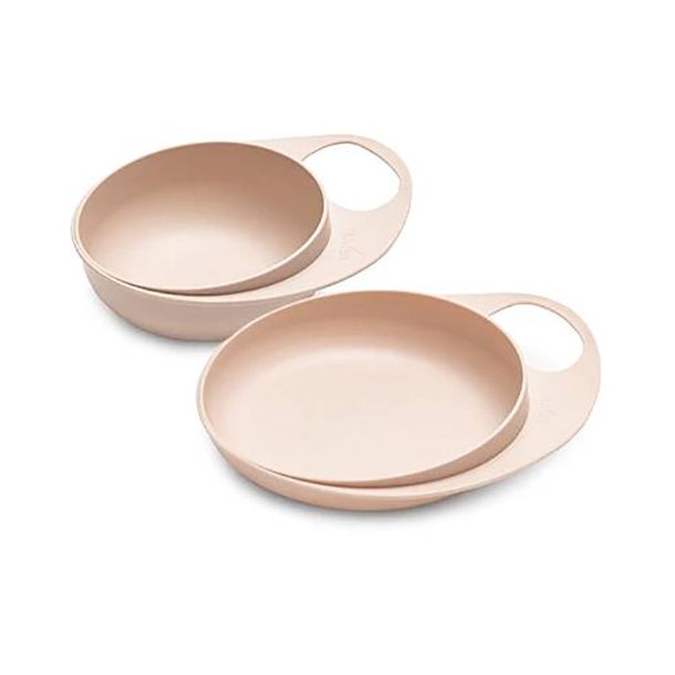 Easy Eating Smart Bowl + Plate 2τμχ NUVITA 6m+ 8461 English Rose NU-PPPL0142