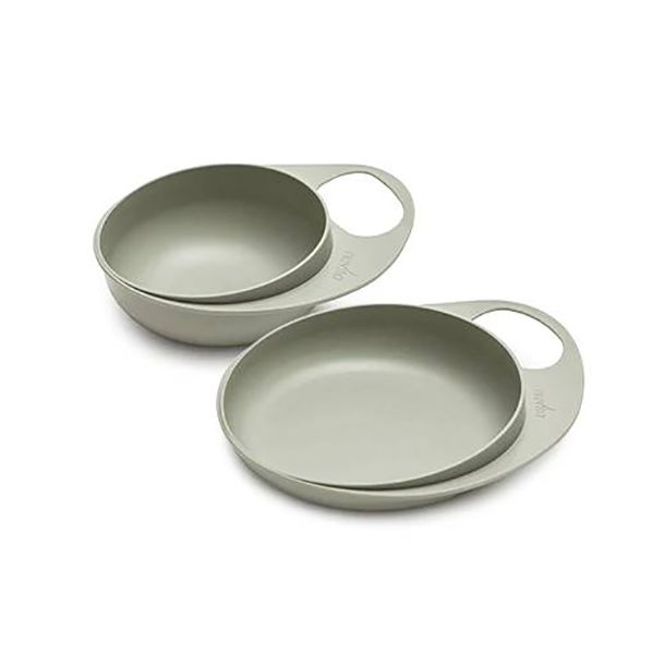 Easy Eating Smart Bowl + Plate 2τμχ NUVITA 6m+ 8461 Sage Green