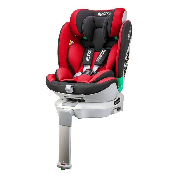 Κάθισμα αυτοκινήτου SPARCO i-Size + TOP TETHER Black-Red(40-135 cm)