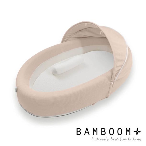 BAMBOOM Φωλιά με τσάντα ταξιδίου 90x56cm Airflow 2.0 Neutral Pink 47
