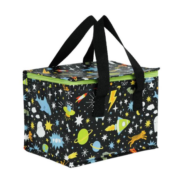 A LITLE LOVELY COMPANY Τσαντάκι μεταφοράς φαγητού 23x16x16 - Galaxy CBGABL27