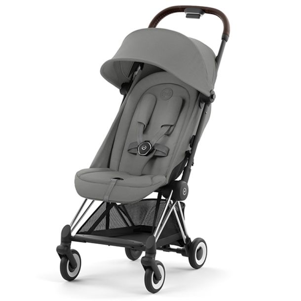 Βρεφικό καρότσι CYBEX Coya Chrome Dark Brown Frame Mirage Grey