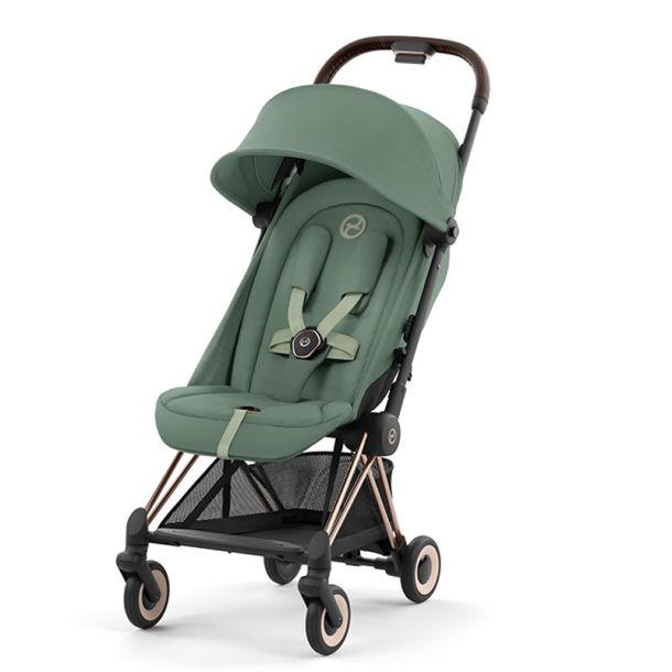 Βρεφικό καρότσι CYBEX Coya Rosegold Frame Leaf Green