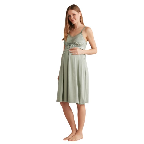 Νυχτικό θηλασμού με λεπτή ράντα CATHERINE\'S 2443CA Light Green